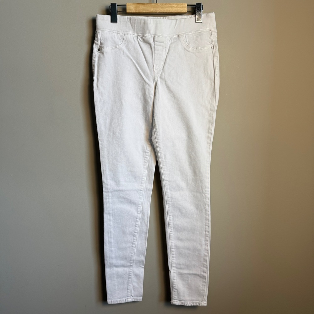 Old Navy Rockstar Jeggings Womens 6 White‎ Pull On Skinny Pants Casual Preppy